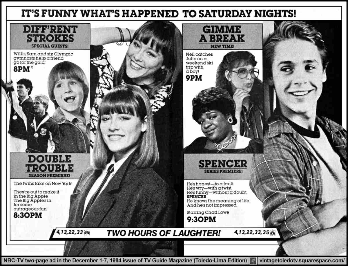 1984 Tv Guide Ad For Nbc S Saturday Lineup Sitcoms Online Photo Galleries